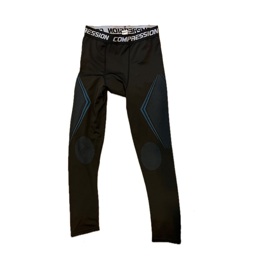 Black Compression Pants Activewear Mens Small